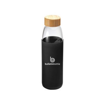 Glass Bottle with Bamboo Lid